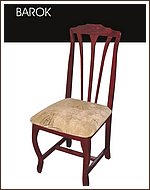 Stylové stylová židle Barok 02
